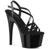 Pleaser - ADORE713 Ankle strap sandal - Black Product image